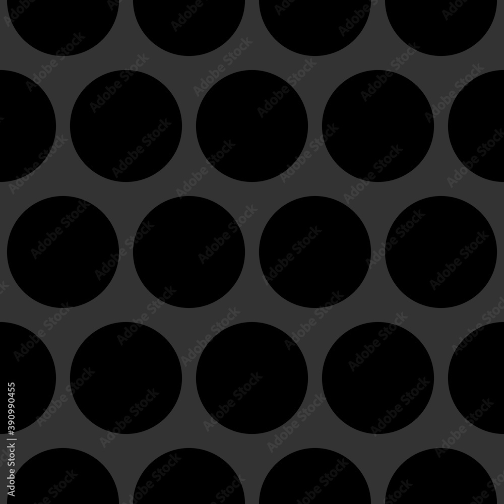 Tile vector pattern with black dots on grey background Tile vector pattern with black dots on grey background