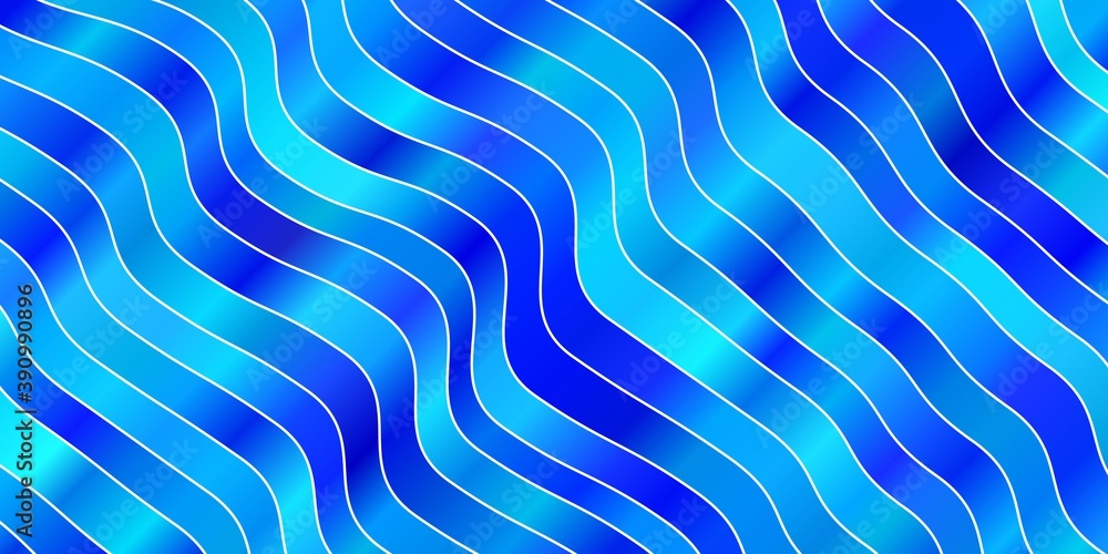 Fototapeta premium Light BLUE vector template with wry lines.