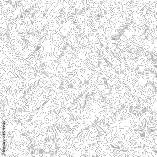 Retro topographic map. Geographic contour map. Abstract outline grid, vector illustration. © estar 2020