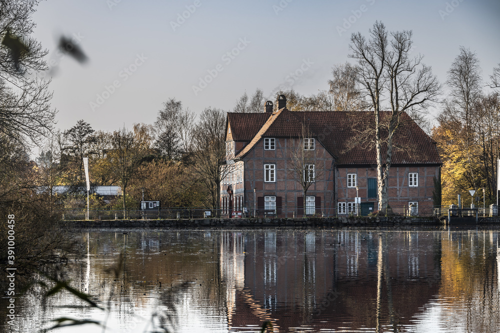 Trittau pond Mühlenteich- old water mill