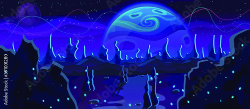 space landscape. space background for design. background for games