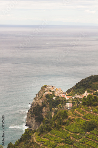 Corniglia italy from above