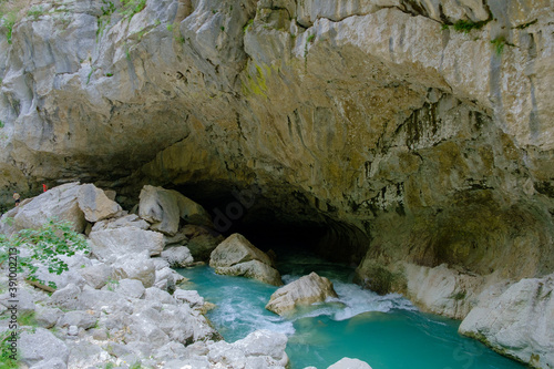 The styx cave at the  gorge of the Verdon  photo