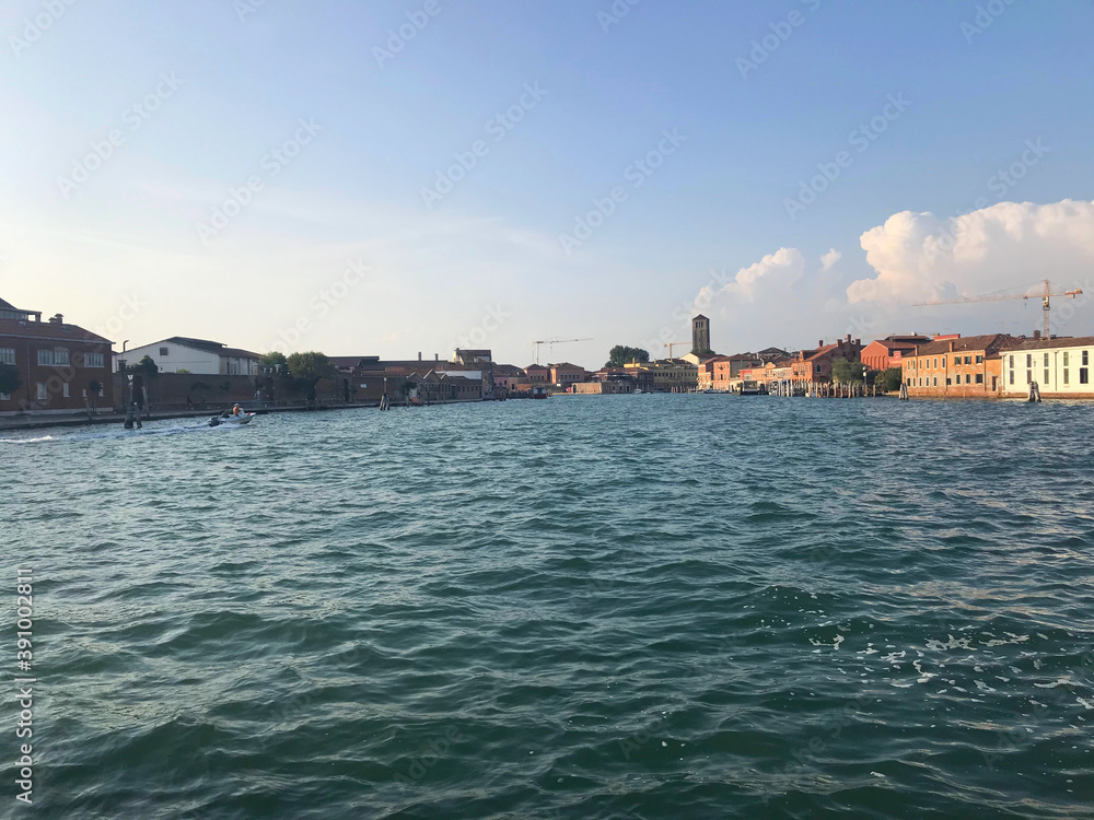 sea view with blue sky in Venice, Italy