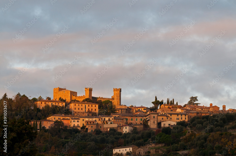 The city of Montalcino, Tuscany, Italy