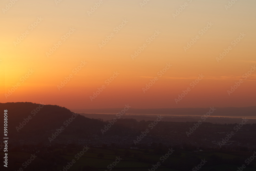 Sunset at Nympsfield, Gloucestershire