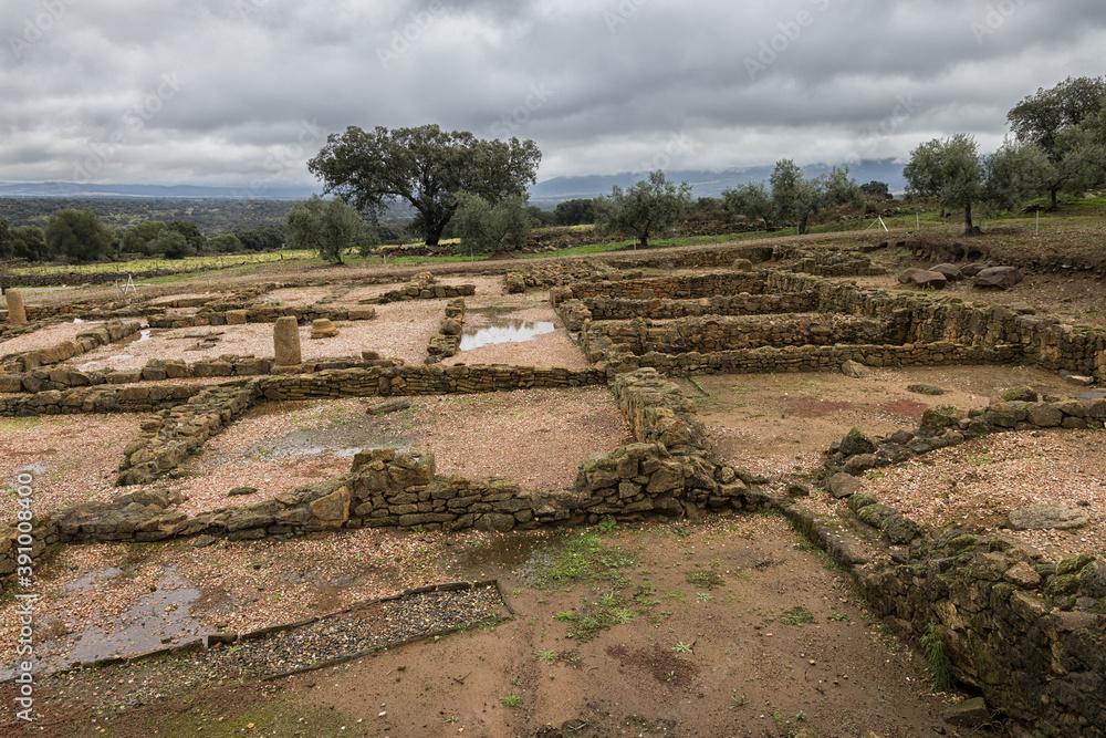  Roman ruins of Caparra. Extremadura. Spain.