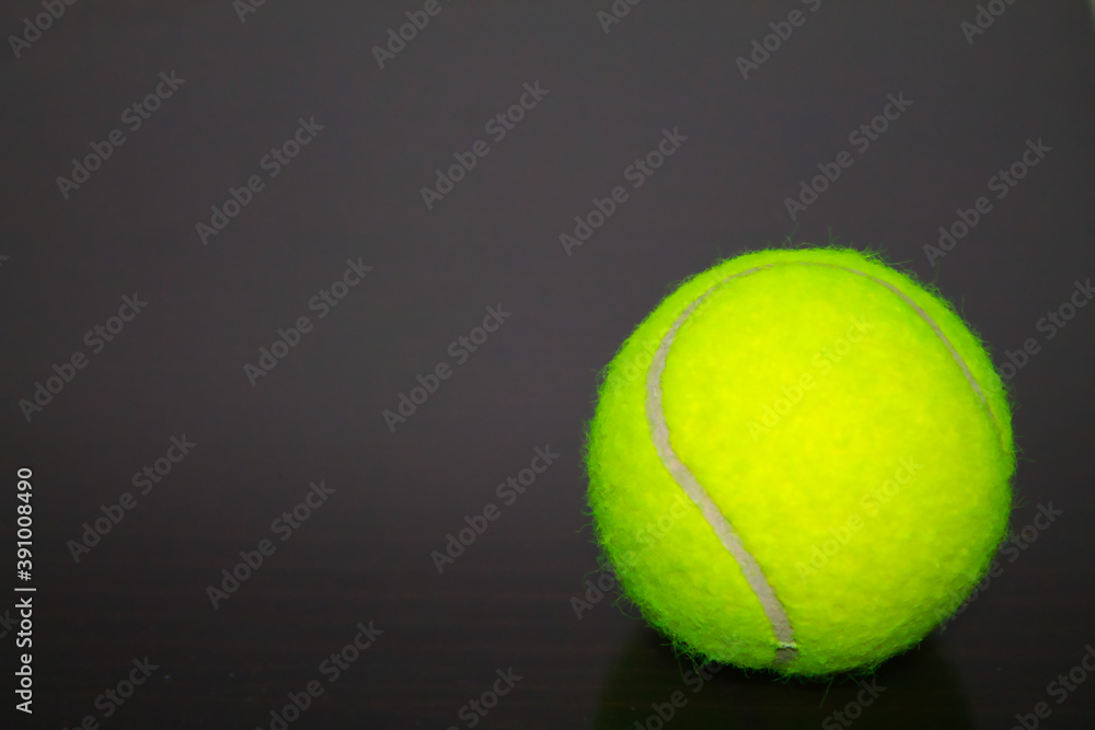 tennis ball before the tennis match