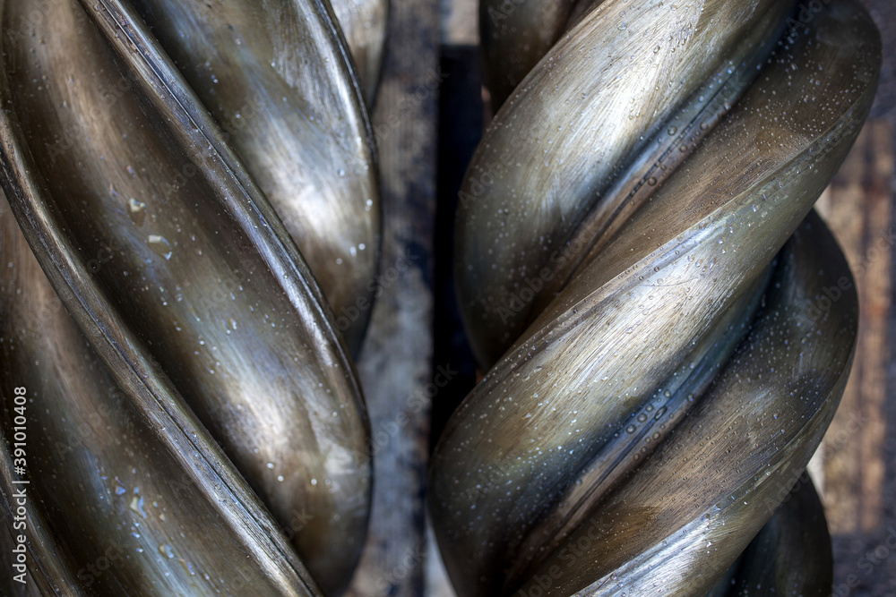Obraz premium Close up of metal drill bit