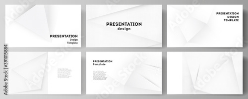 Vector layout of the presentation slides design business templates, multipurpose template for presentation brochure, brochure cover. Halftone effect decoration with dots. Dotted pop art pattern.