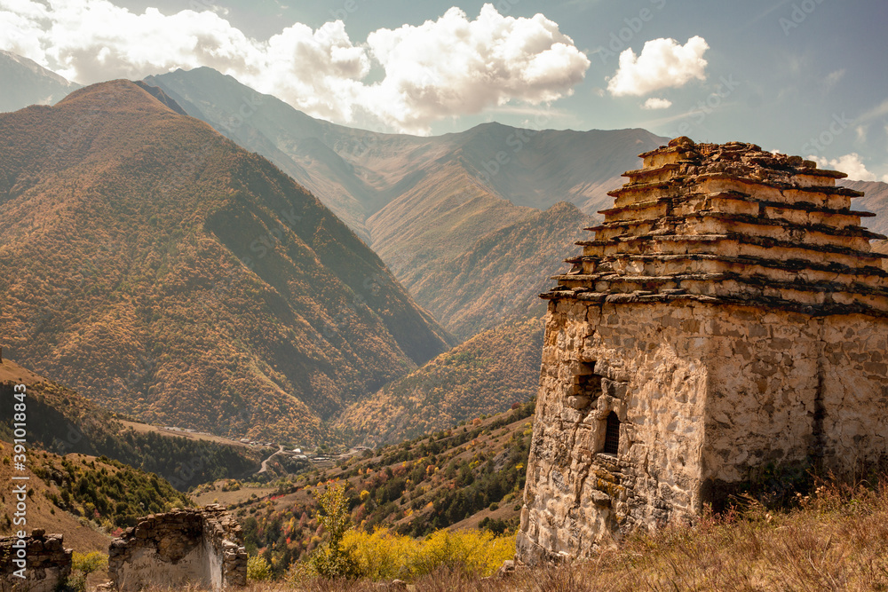 Old towers og Ingushetia, Russia