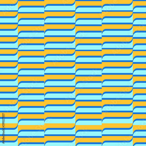 yellow turquoise lines texture seamless pattern line vector textile towel 