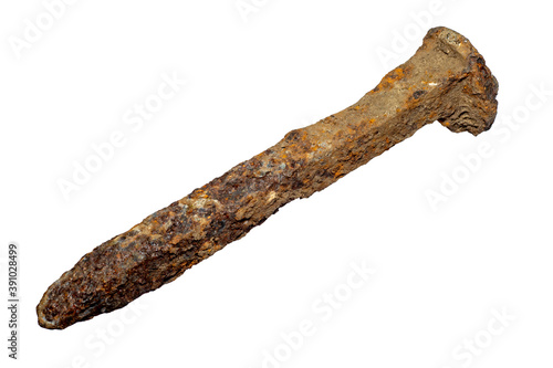 Rusty metal crutch