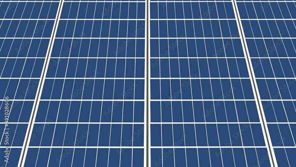 Seamless motion over blue and white pattens resembling infinite array of solar panels Seamless motion over blue and white pattens resembling infinite array of solar panels