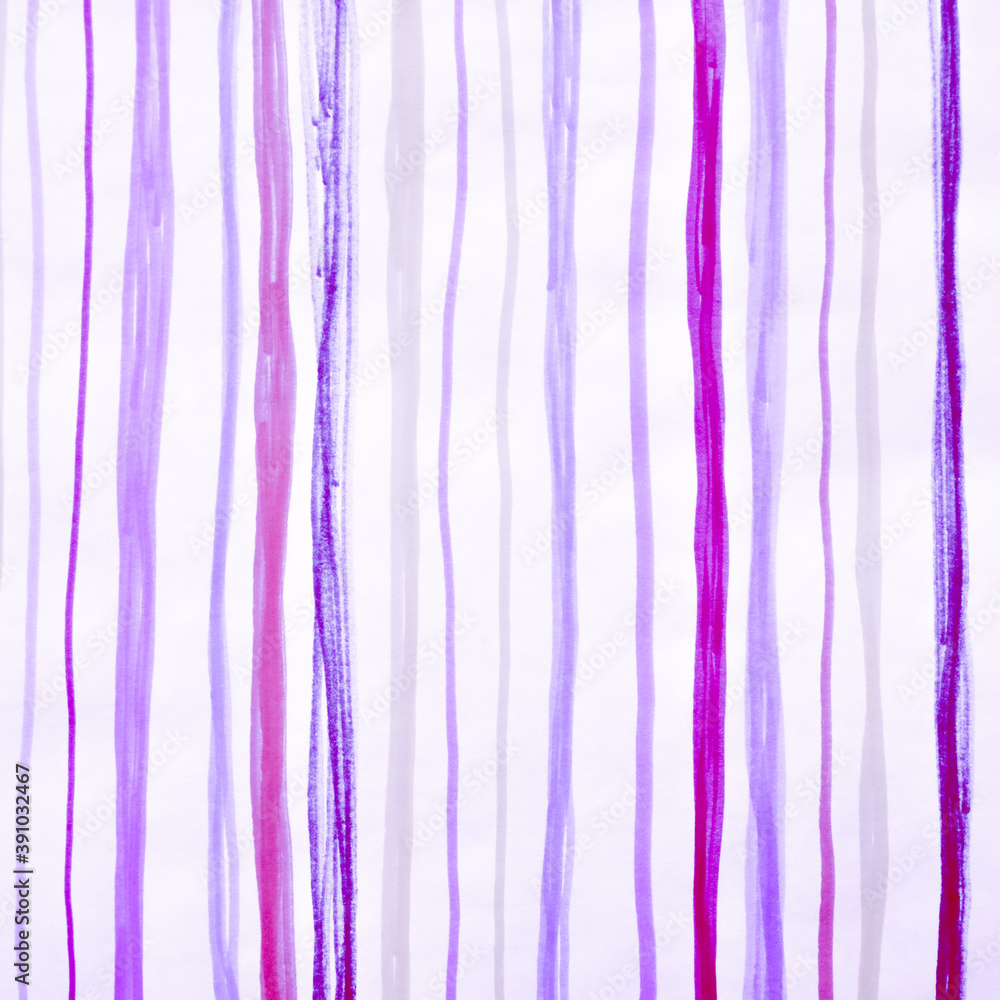 Pink Hand Drawn Stripe. Art Water Line Wallpaper. 