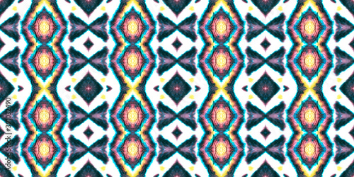 Seamless Aztec Brush or Mexican Pattern. 