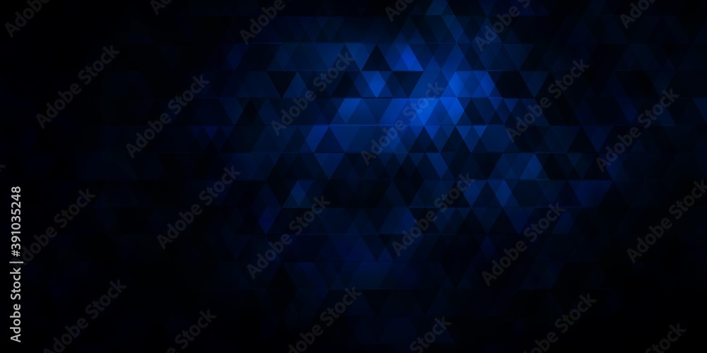 Dark BLUE vector background with lines, triangles. Dark BLUE vector background with lines, triangles.