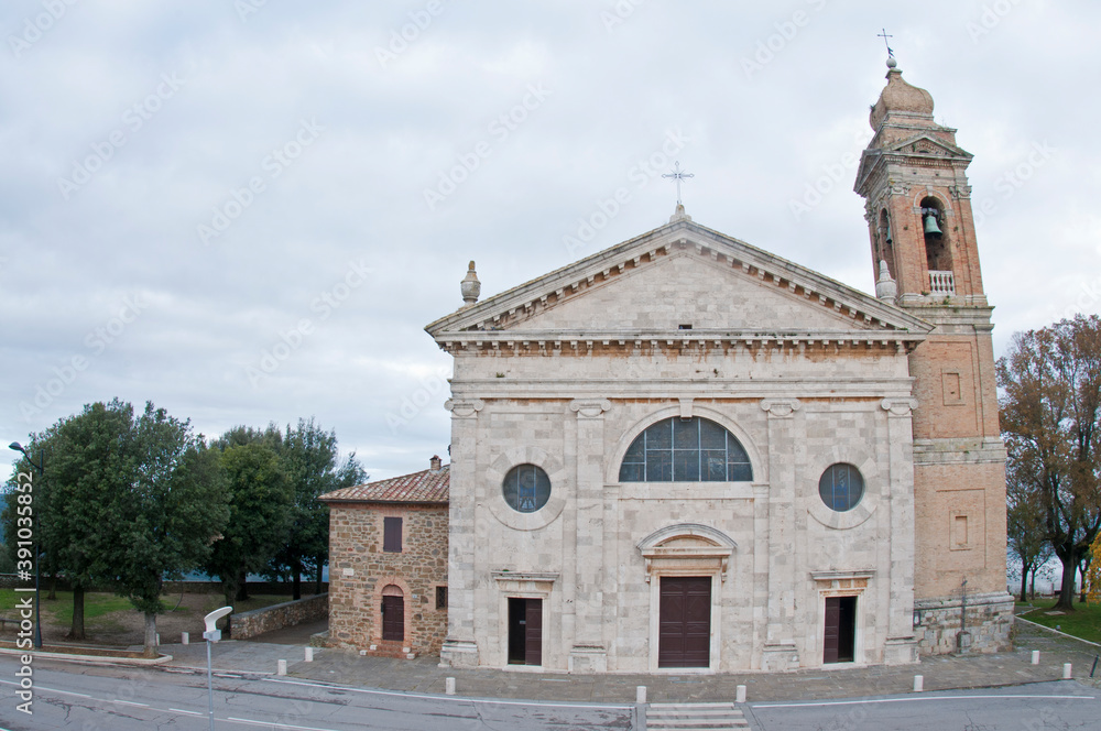 Church of Madonna del Soccorso, Montalcino, Tuscany, Italy.