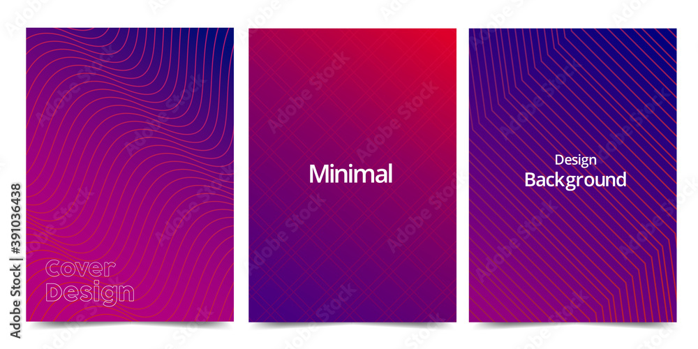 Minimal trendy gradient abstract background cover template . Book cover , a4 page presentations cover .  