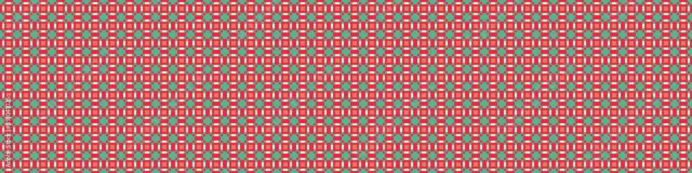 Fototapeta premium Abstract Cross Pattern Dots Logo generative computational art illustration