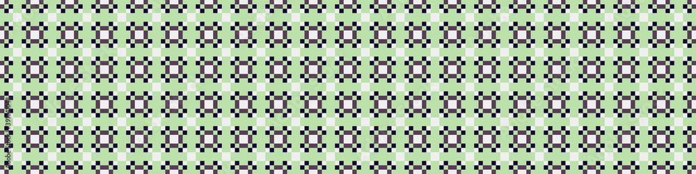 Fototapeta premium Abstract Cross Pattern Dots Logo generative computational art illustration