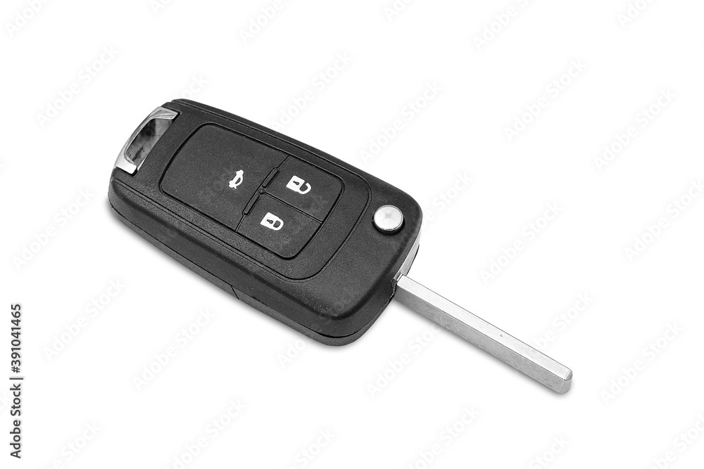 Car key ring isolated on white background Car key ring isolated on white background