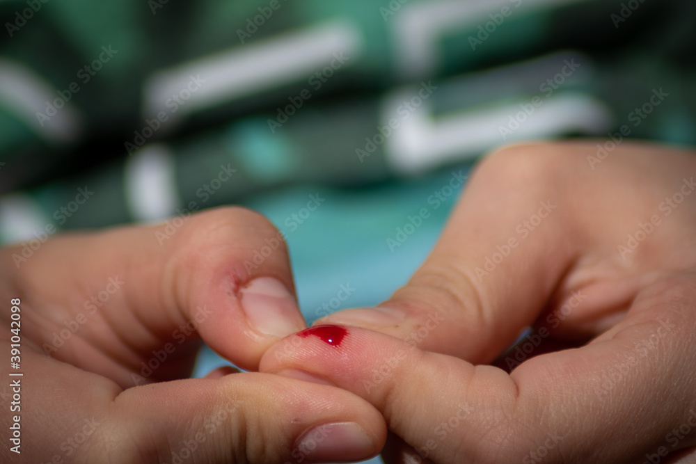 Naklejka premium Medical diabetes blood testing 