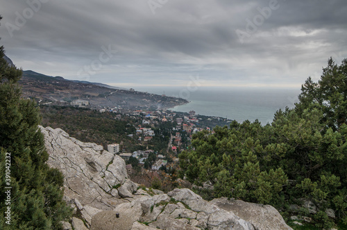 View of the Crimean mountains near Simeiz