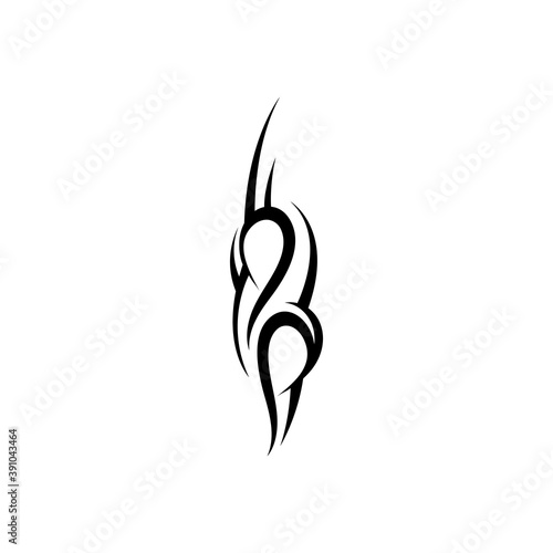 tribal pattern tattoo vector art design,tattoo tribal abstract sleeve, sketch art design isolated on white background,Simple logo.