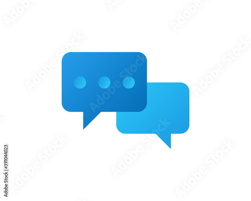 Chat icon vector. Color gradient new style.