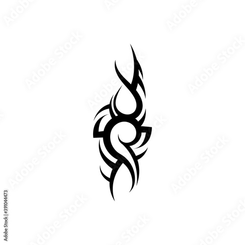 tribal pattern tattoo vector art design,tattoo tribal abstract sleeve, sketch art design isolated on white background,Simple logo.
