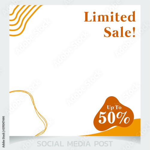 fashion sale Social Media Post promotion template Premium Vector