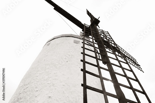 Windmill closeup view