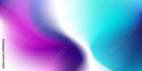 Abstract Blurred magenta purple white blue teal background. Soft light gradient wave backdrop with place for text. Vector illustration for your graphic design, banner, poster or wallpapers website