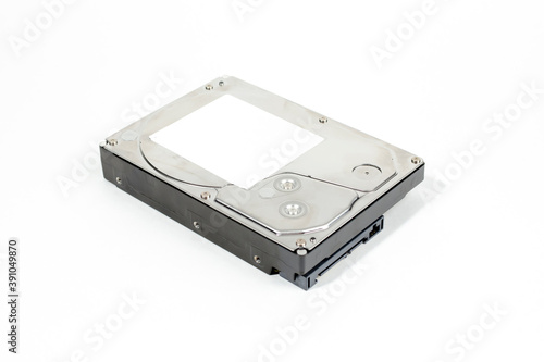 personal computer hard drive isolated on white background