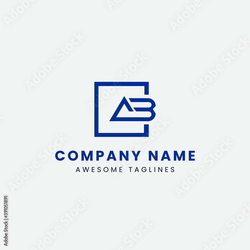 Free Download A, AB, B, BA letter logo vector icon design - GFXLoad