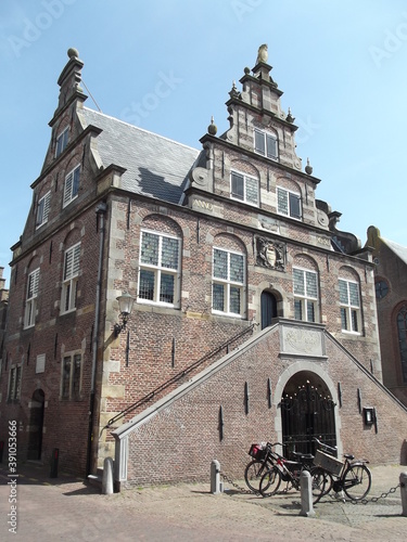 Rathaus in De Rijp, Nordholland, Holland, Niederlande town hall in de rijp, holland, netherlands 