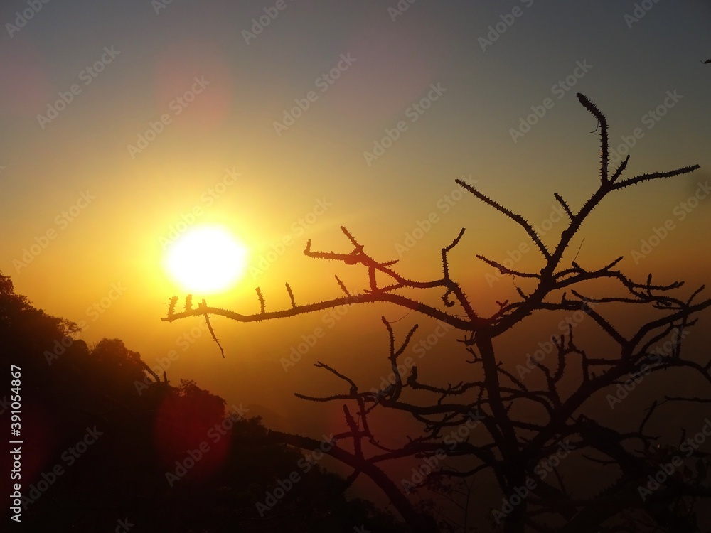 Obraz premium sunset in mountains