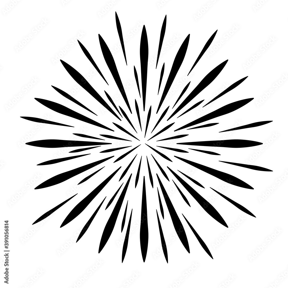 Simple illustration of firework icon Concept for Christmas holiday Simple illustration of firework icon Concept for Christmas holiday