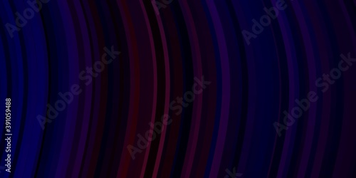 Dark Blue, Red vector backdrop with bent lines.