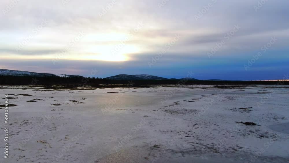 Finnish lapland at early winter Finnish lapland at early winter