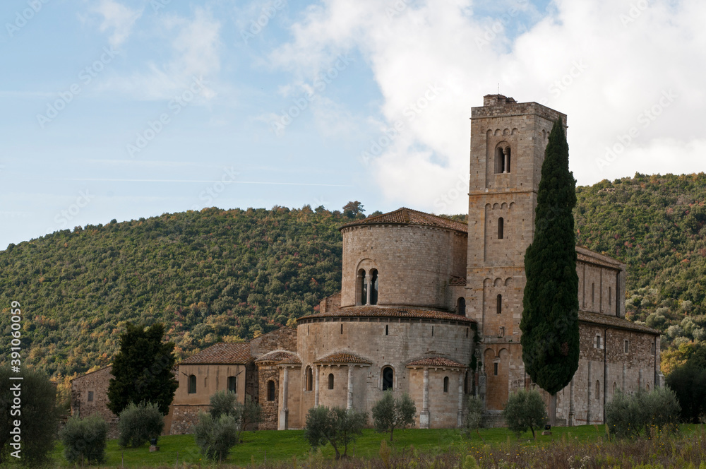 Abby of Sant'Antimo, Tuscany, Italy