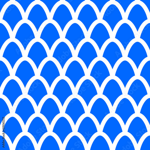 Fish scales seamless pattern. Mermaid tail background