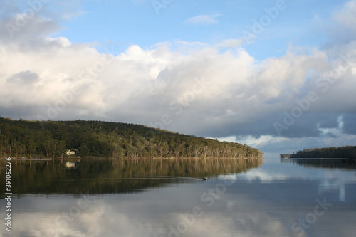 Beautiful lake reflection 
