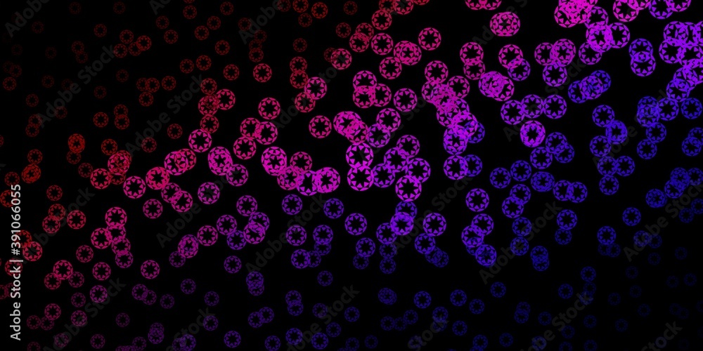 Dark blue, red vector texture with disks.