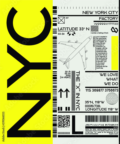 Vector illustration on the theme of New York City