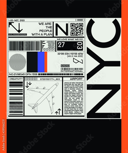 Photography Vector illustration on the theme of New York City