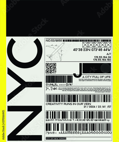 Vector illustration on the theme of New York City