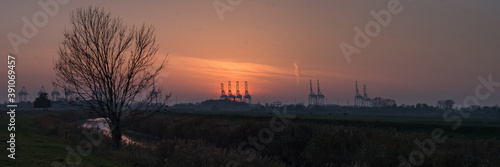 Bremerhaven Port Panorama photo