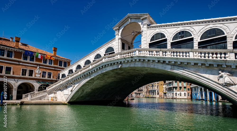 Venezia ponte di Rialto - obrazy, fototapety, plakaty 